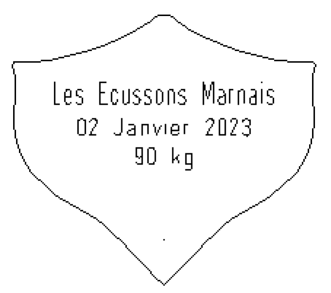 Plaque laiton n°4