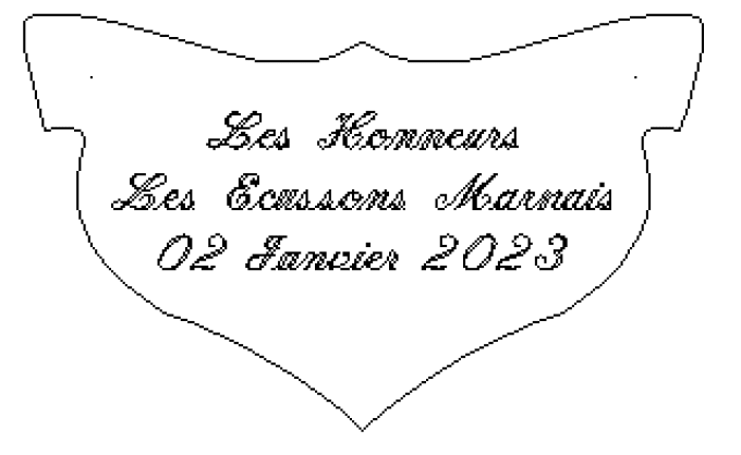 Plaque laiton n°5 (Pied d'honneur)